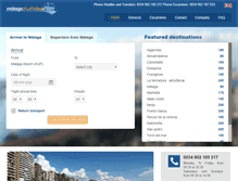 Tablet Screenshot of malagashuttlebus.com